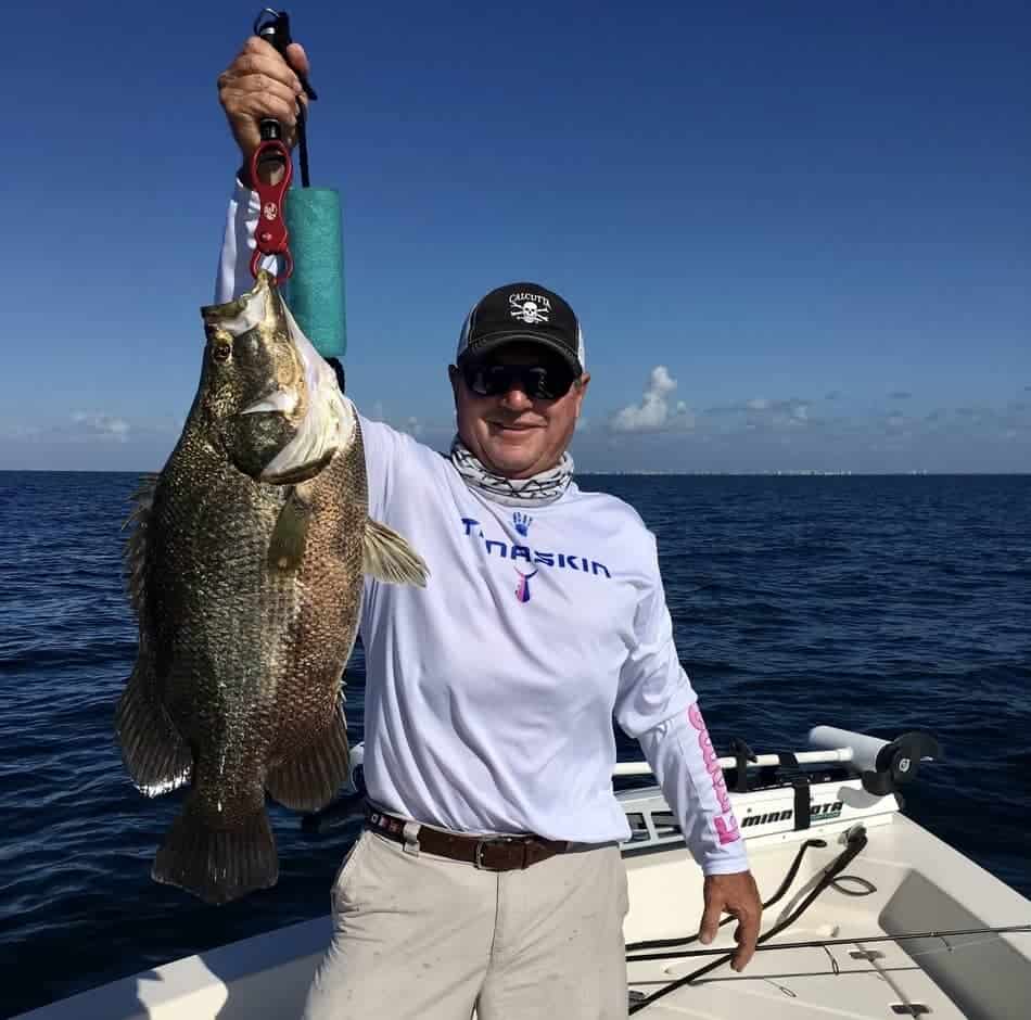 Caught Tripletail on boat 