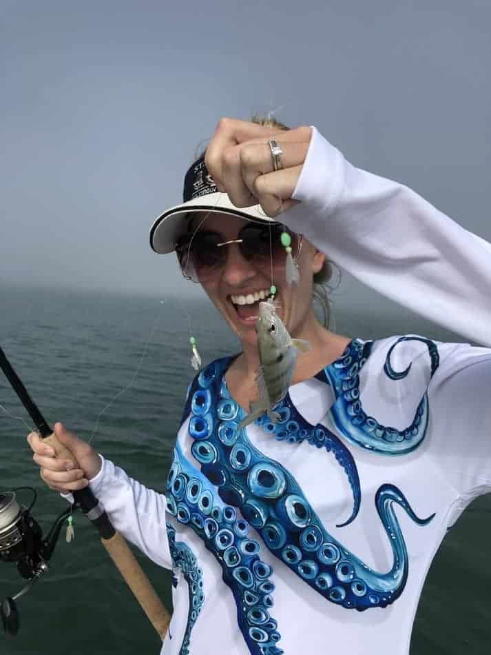 Pinfish Caught Using Tips And Sabaki